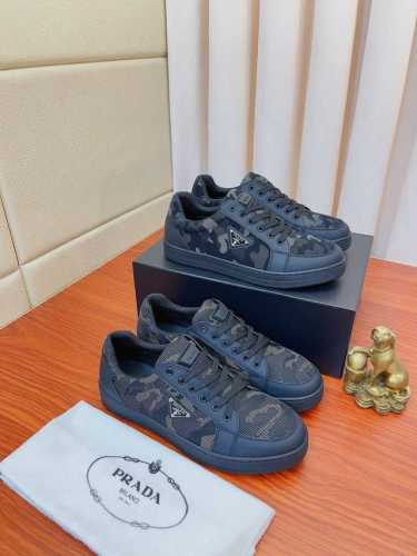 实价： 高品质新款prada 普拉达 专柜同步上市， 新款男鞋、面料精选进口面网配滴胶工艺 进口牛皮内里 高端气垫开模防滑橡胶大底，精美线条、简约大气，上脚舒服