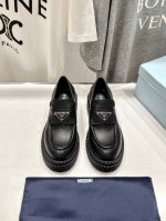 高版本出厂 Prada* 普拉达ss24New Arrival～P家2024Ss春夏新品三角扣单鞋 乐福鞋 顶级品质 经典三角标，经典鞋型，可以给予满眼的爱意