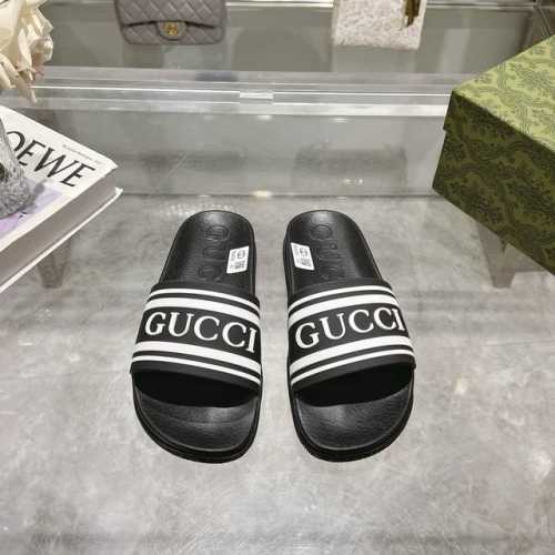Gucci 官网款男士女同款Good Game 拖鞋凉鞋 在这个特别版系列中，品牌创始人 Guccio Gucci 的首字母缩写赋予了新的含义。在游戏世界中，“