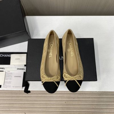 出厂价P 顶级品质 一直都在升级的Chanel单鞋 Ss 顶级版本 Hk海外代购 原版1:1切割而成 Chanel香奈儿万年经典蝴蝶结 圆头芭蕾舞鞋 好品质不多