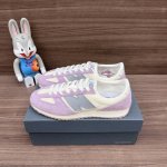 顶级版本New Balance Nb 471 织物牛剖层革 复古时尚 防滑耐磨 低帮 生活休闲鞋 男女同款 米紫 此款每个色都配有2副鞋面同色系鞋带，可以随意搭