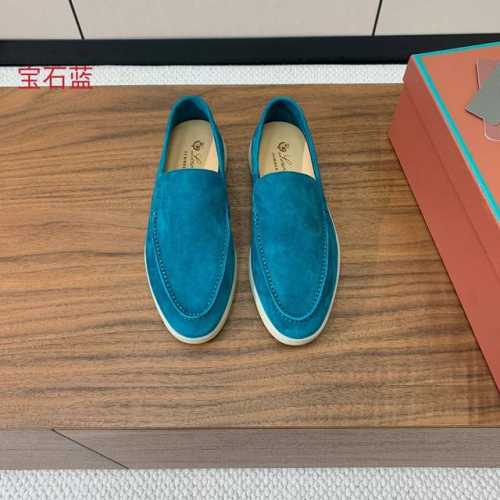 高版本 男款10 Loro Piana 光面乐福鞋。意大利顶级羊绒复古优雅低调奢华。时尚性与皮料实用性同样兼具依然全网最高品质。鞋面羊京丝质柔滑。手工缝线，水染