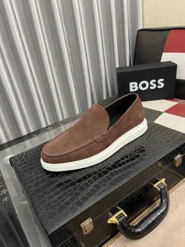 出厂价： Boos 男鞋休闲鞋原单品质鞋面采用进口小牛皮，超透气舒适内里做工精细，高端大气。有时尚典范造型。发泡透明耐磨大底，穿着舒适，值得拥有。码数：38–4