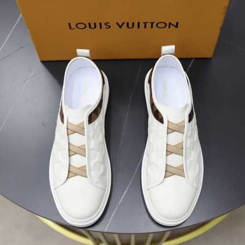 商品商标:Louis Vuitton 路易威登正码码数:38-44 45定做商品材料:原版牛皮面 舒适内里 轻便耐磨大底，男士时尚休闲鞋 跑步 运动鞋 尊贵奢侈