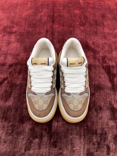 橙子出厂价Gucci 古驰 Screener系列胖丁鞋 厚底运动鞋 休闲鞋板鞋 胖墩墩小脏鞋 情侣款码数：35-44