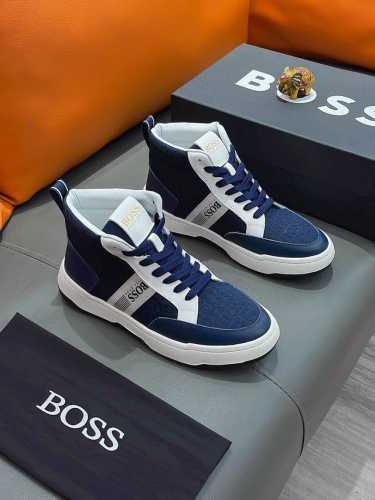 商品名称：Boss 波士正规码数: 38-44 高帮鞋商品材料：精选 牛皮鞋面，舒适羊皮内里 ；原厂大底