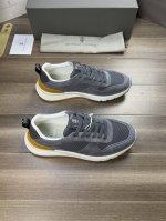 brunello Cucinelli 布鲁内洛 库奇内利 -高端品质 原单 -鞋面：纳帕小牛皮、反绒小牛皮、品牌高丝光帆布 -内里：品牌帆布，垫脚；打孔牛皮 -