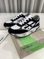 Premiata 普瑞米亚达 时尚、运动、休闲、慢跑、男鞋。 普瑞米亚达意大利名品百年历史，所有工艺全手工打造，米“字一样的logo简称米字鞋。完美的融合了传统
