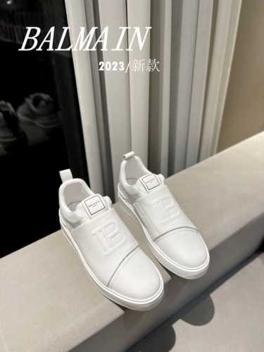 女款 男款 Balmain 巴尔曼 巴尔曼 最新 春夏 经典运动鞋 独家首发 香港、美国、巴黎各大时尚博主及明星同款。 男女同款休闲鞋 。 海外订购原版，1:1