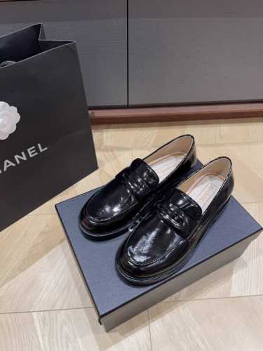顶级版本 Chane**24D新款乐福鞋 小牛皮面羊里3层皮底size35 36 37 38 39 订40不退换