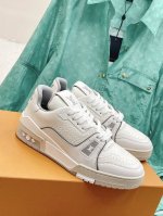 橙子出厂价 Louis Vuitton 路易威登 LV Trainer 魔术贴运动鞋板鞋 休闲复古篮球鞋 情侣款Virgil Abloh亲自操刀设计，向篮球鞋设