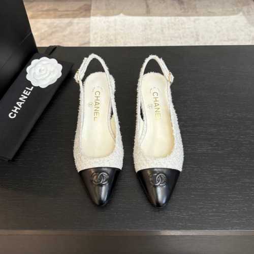 chanel 25C新款坡跟半拖系列 一脚蹬系列 鞋面牛皮 内里羊皮 原版大底 size:35-39 40定P350