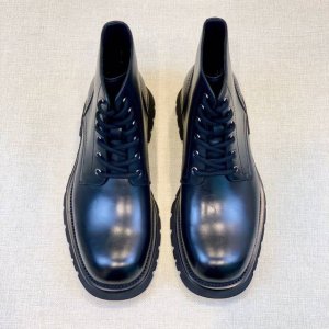 prada 原单 - 高品质 -经典圆头男士男靴 -材质-原版进口牛皮 -内里垫脚 水染牛皮 -私模tpr大底 Size 39-44 38，45定制不退不换 -
