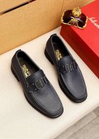 商品商标：Ferragamo 菲拉格慕 休闲皮鞋正码码数: 39-44 38.45.46订制 商品材料：精选 进口头层荔枝纹小牛皮鞋面+经典五金扣，进口水染牛皮