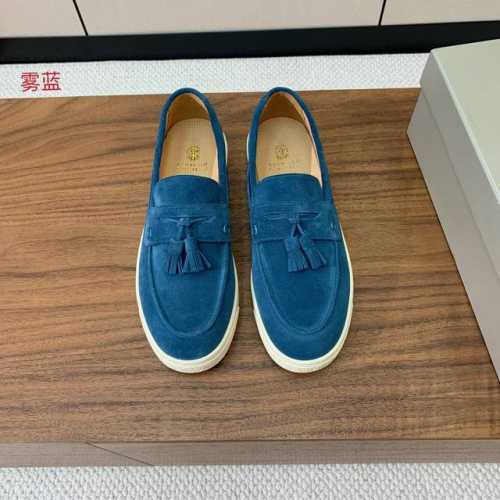 Brunell* Cucinell* 男款流苏乐福鞋。简约时尚。鞋面牛京，牛皮内里，高密度弹力乳胶 可拆卸独立高弹力乳胶鞋垫 原版大底。 码数：39-46 39