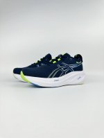 现货订单 外单有量有价 公司级 Asics 亚瑟士gel-Nimbus 26 运动跑鞋 鞋面采用双层提花网面设计，提高包裹性和透气性，后跟搭载稳定系统科技t-G
