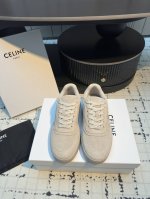 celine赛琳2025春夏新款徽标系带厚底休闲小白鞋 简单舒服，干净利落，增高显腿细，无论是单穿还是搭配阔腿裤，高街又复古一起来做Celine女孩 鞋面：进口
