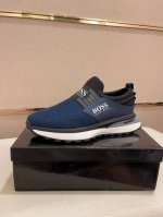 工厂价 Boss 最新休闲男鞋，欢迎1:1对比，爆单款boss香港专柜休闲鞋，专柜品质，支持验货，优质做工，鞋面采用意大利进口胎牛皮 透气羊皮内里，原版时尚运动