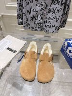 出厂 Birkenstock勃肯羊毛拖鞋单鞋系列 冬日复古暖阳保暖鞋，鞋面原版澳大利亚进口羊皮毛一体，垫脚内里纯羊毛，私模大底 Size：35-40