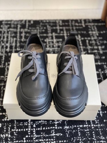 代购级 Brunello Cucinelli 25Ss最新 Bc 系带 休闲鞋 鞋面进口麂皮 内里进口 羊皮里 0.5Mm圆形冲孔设计 透气不闷脚 独家开模Ip