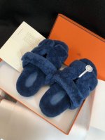 男码+10 2025Hermes的一波惊喜爱马仕毛拖妥妥的时尚款顶级出品轻奢hermes泰迪毛拖真的软软糯糯超美.......初冬的第一双毛拖，真的穿起太舒服了