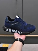 阿玛尼 2024新款上市！原版款休闲鞋本款是官方主打1:1质量，原厂名师制作，采用进口网料牛皮磨砂皮舒适网布内里。私模发泡3D打印大底，上脚超轻超舒适！完美楦型