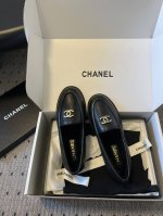 代购级 Chane* 24K泰迪毛毛 小香乐福鞋单鞋 香奶奶新品乐福鞋 设计简约高级，超级百搭款！双c Logo点缀！进口牛皮肉眼可见的天然动物皮革的质感！顶级