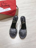 顶级版原版盒 Christian Louboutin 2024s原版做货重工CL 经典DEGRAQUEEN水晶高跟鞋～ 材质：PVC施华洛水钻 内里：粒面珠光羊