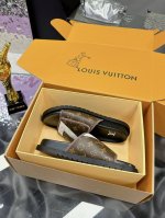 出厂价 男码 飞机盒5 Louis Vuitton 官网爆款路易威登 Lv男士拖鞋 专柜同步发售 ！ 意大利进口原版面料 原厂特供原版底 码数：38-44