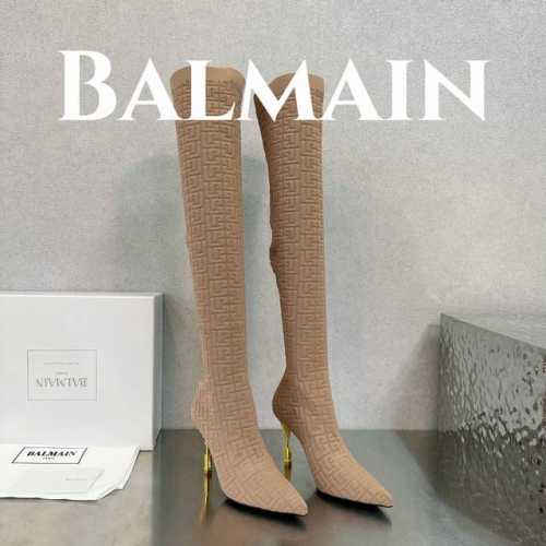 出厂价 Balmain 巴尔曼 独家首发 巴尔曼 最新款提花铁塔跟袜子长靴 重工打造，法国代购原版回来，历经数月全部私模打造，确保所有用料、材质、制作工艺与原版