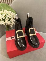 批发直销 女鞋 女装 高版rv经典切尔西短靴开边珠牛漆 小羊里size35 36 37 38 39 40订