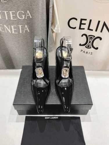 高版本出厂Saint Lauren* 圣罗兰ysl 25Ss 春夏全新走秀款大水钻高跟鞋凉鞋唯有ysl最懂女人心，不接受反驳，超级无敌女人味神器，女人必备 Z品