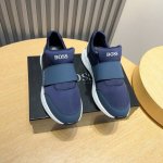 工厂 Boss 新款男仕运动鞋 知名运动品牌新款隆重上市 以奢华高端设计出货 鞋面选用原版定制弹力布制作 羊皮垫脚 叠层设计鞋面线条感层次分明，轻质橡胶大底。轻