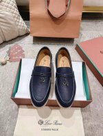 出厂价： 270 皮面升级版本Lp新品发售loro Piana 官网同款针织乐福鞋｜采用 Wish 牛皮面料制作｜缝制鞋面采用独特针织面料制作工艺｜全方位一比一