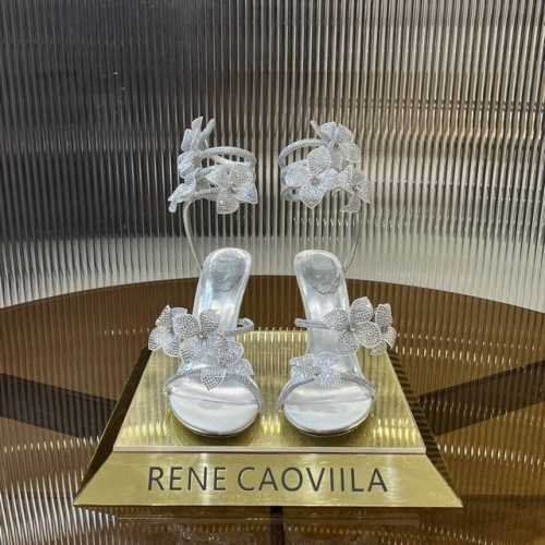R C S 升级版重工rc蛇形爆红系列，花朵镶钻缠绕脚环高跟凉鞋℡ 商品描述：优雅的彩色调 Floriane高跟鞋，蛇型系带上饰有彩色反光水钻花朵，环绕在双足完