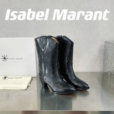 出厂价 Isabel Marant 伊莎贝尔 满满家族风格的一款经典短靴标准的欧美风格代表电绣系列最新配色高靴 原版独家开模做货 鞋面:头层高丝光牛反绒 内里: