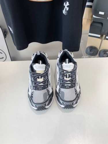 出厂价 当红美潮街头设计师独立品牌 Off--White Right Arrow 系列低帮三箭头增高老爹风登山厚底休闲运动鞋 鞋面：冰丝透气网布各种特殊定制材料