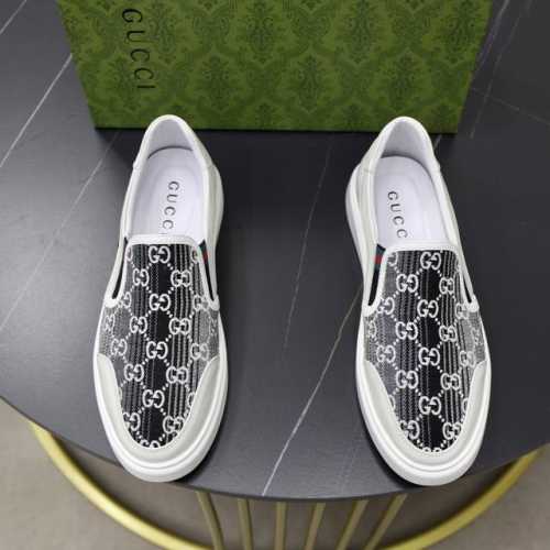 出厂价： 品牌：古奇GUCCI标准码：38-44 45订做 等级：官网同款 材料：原版皮料拼接品牌布匹 舒适透气猪皮内里 轻便耐磨大底款式类别：男士时尚休闲鞋