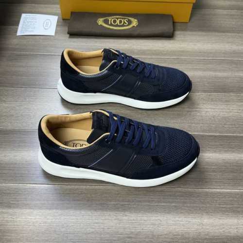 tod'S 托德斯 -高端品质 原单 -鞋面：纳帕打孔小牛皮、磨砂小牛皮、品牌帆布、鞋舌空压品牌logo -内里：水染牛皮 -大底：超轻tpu发泡；双色成型大底
