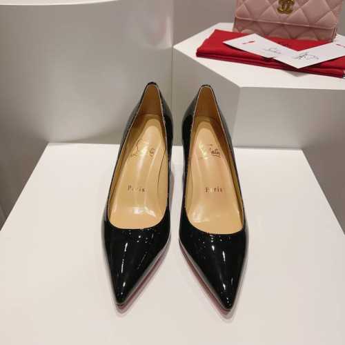 顶级版原版盒 Christian Louboutin s原版做货重工CL经典漆皮高跟鞋系列～ 鞋面：黑于红的极致冲突，完美诠释正装高跟鞋的经典，楦型线条感修长优