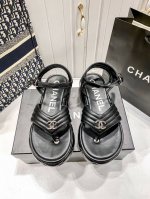 橙子出厂价P Chanel 香奈儿春夏新款 菱格厚底夹脚凉鞋 小红书早春推荐 小香风25Ss 顶奢新品 厚底凉鞋 码数：35-40