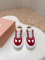 Miumiu丨缪缪 2025 新款 厚底 复古风 休闲 饼干 松糕 运动鞋 颜值担当火爆款脏脏鞋 不得不入的一款～做旧时尚，简约高级 随意搭配上脚非常舒适，年度