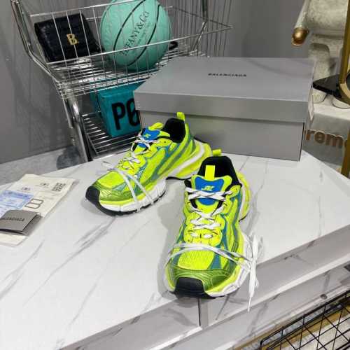 性价比版本出厂： BALENCIAGA 3XL Sneakers 巴黎世家十代网布系带低帮走秀复古老爹鞋 网布材料和聚氨酯 磨损效果 鞋头边缘和后帮 Balen