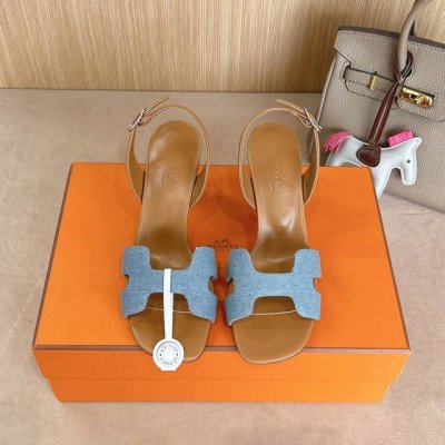 出厂价 Hermes 爱马仕 Eremite 80凉鞋系列 时尚又百搭 超级舒服 每个细节都做到极致 原版swift掌纹皮 原版1:1独家私模鞋跟 原版真皮组合