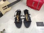 真皮底 ，拖鞋款，凉鞋款统一价 Saint Laurent 圣罗兰、一字带凉鞋早春专柜同步最新款、YSL、Logo字母扣装饰经典上乘美艳力作 专柜最火春夏系列