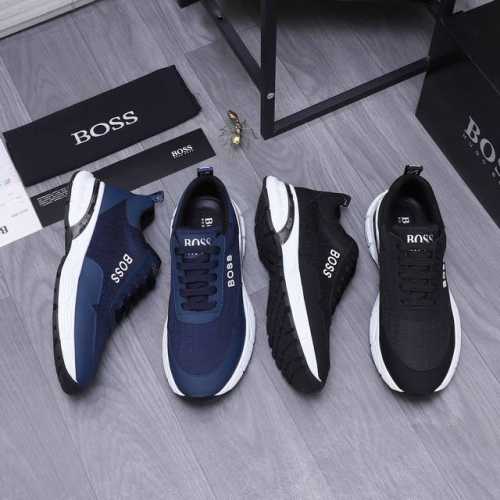 商品商标： Ｂｏｓｓ 休闲鞋正码码数: 39-44 45定做不退换商品材料：精选牛皮拼接织布鞋面 网内里 橡胶大底