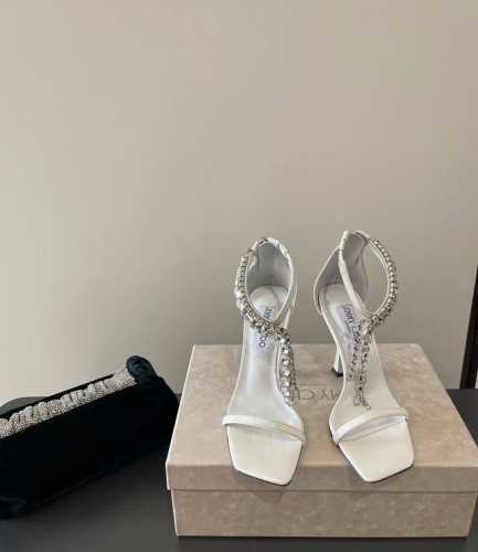 Jimmy Choo Verity Sandal 时尚高跟重工缝钻精致凉鞋 同步专柜 主打精致 舒适度休闲 甜美 无解风都轻松满足 blingbling 迎面扑