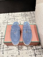 男+10 #情侣 代购级 Loro Piana 乐悠翩雅 25 升级版本 情侣 乐福 半拖 Lp是意大利顶级奢侈品牌 低调奢华 设计都是一贯纯色系 简单、细节巧