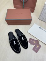 半拖 高版本 真皮中底 男女款 Lp 男款10 礼品盒另 10 诺悠翩雅英文: Loro Piana简称:Lp 黑色 创立于:1924年4月24日-意大利顶级奢