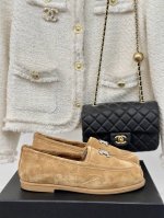 厂价 Chane*｜小香24K秋冬 新品双c毛毛鞋乐福鞋 人见人夸的单品 质感很好又保暖 适合各种场合 码数:35-39 40 41定制